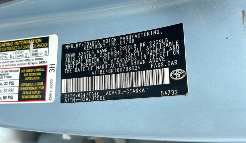 
								2008 Toyota Camry full									