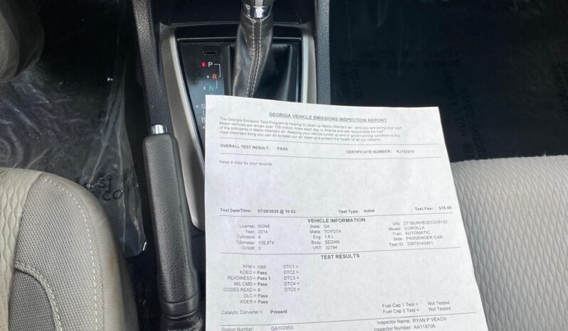 
								2014 Toyota Corolla full									