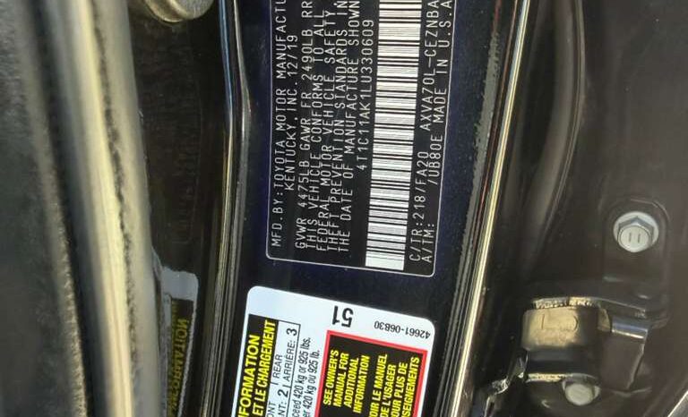 
								2020 Toyota Camry LE full									