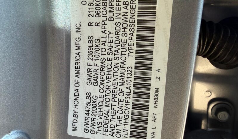 
								2020 Honda Accord full									